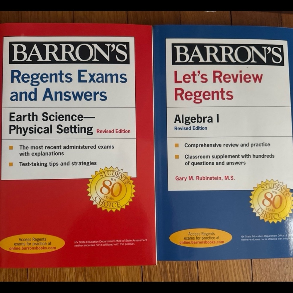 Barron's Regents Exam and Review Set -Algebra and Earth Science